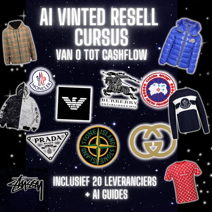 ALLE SUPPLIERS + A TOT Z VINTED RESELL E-BOOK. (Ik heb mijn eigen Vinted opgeschaald naar meer dan €10.000 per maand met dit eBook. ✅)